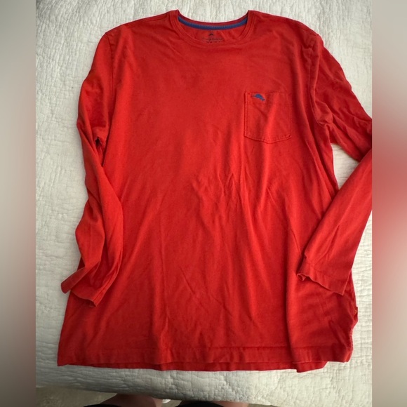 Tommy Bahama RELAX Long-sleeved T-shirt light red color. Size XL - Picture 1 of 7